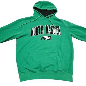 North Dakota Fighting Eagles Hoodie Green Collegiate Graphic Fits Like Medium